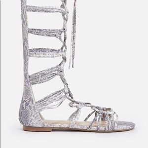 Just Fab - Tall Snake Skin Flats